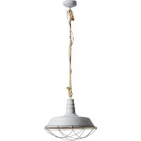 Brilliant Rope 93614/70 Hanglamp LED E27 60 W Beton-grijs