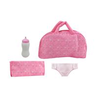 Babypop verzorgingstas met accessoires