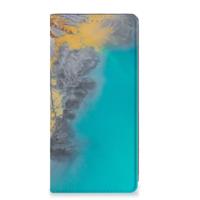 OPPO A57 | A57s | A77 4G | Standcase | Marble Blue Gold