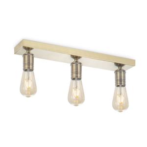Opbouwspot Nitro 3 - incl. dimbare LED lamp - messing