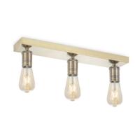 Opbouwspot Nitro 3 - incl. dimbare LED lamp - messing