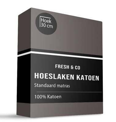 Hoeslaken - Katoen - Verkoelend - 140x200 cm - Keuze Uit Meerdere Kleuren - Fresh and Co - Dekbed-Discounter.nl