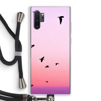 Fly away: Samsung Galaxy Note 10 Plus Transparant Hoesje met koord