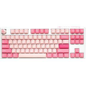 Ducky One 3 TKL Gossamer Pink toetsenbord USB Amerikaans Engels Roze, Wit