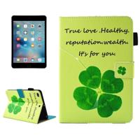 Voor iPad mini 4 / 3 / 2 / 1 Lucky teentje patroon horizontaal flip lederen draagtas met houder & portemonnee & Card Slots & slaap / Wake-up functie &