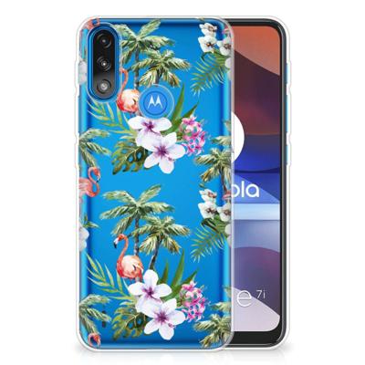 Motorola Moto E7/E7i Power | TPU Hoesje | Flamingo Palms