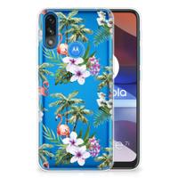 Motorola Moto E7/E7i Power | TPU Hoesje | Flamingo Palms