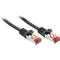 LINDY 47376 RJ45 Netwerkkabel, patchkabel CAT 6 S/FTP 5.00 m Zwart 1 stuk(s)