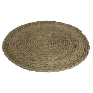 Pannen onderzetter van zeegras rond 36 x 36 cm   -