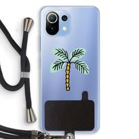Palmboom: Xiaomi Mi 11 Lite Transparant Hoesje met koord