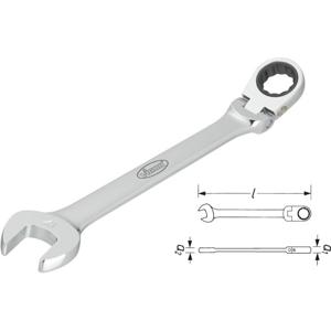 Vigor V2807 Steek-ringratelsleutel Sleutelbreedte (metrisch) 11 mm