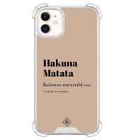 iPhone 11 siliconen shockproof hoesje - Hakuna matata iPhone 11 siliconen shockproof hoesje - Hakuna matata