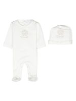 Roberto Cavalli Junior trousseau de naissance à logo brodé - Blanc - thumbnail