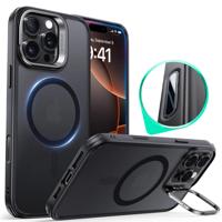 iPhone 16 Pro Max Classic Hybrid Magnetic Case (Camera Control, Stash Stand) - Frosted Black