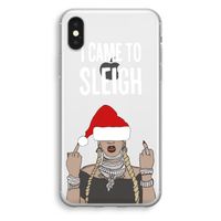 Came To Sleigh: iPhone X Transparant Hoesje Came To Sleigh: iPhone X Transparant Hoesje