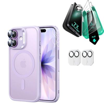 iPhone 17 Bundle Classic Hybrid Magnetic Case (Camera Control) and Armorite Screen Protector - Frosted Light Purple