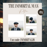 Premium Shelby Pet | Blauw | Gestreept | 1920s Stijl | Peaky Blinders | Peaky Blinders