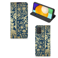 Samsung Galaxy A03s Smart Cover Beige Flowers - thumbnail