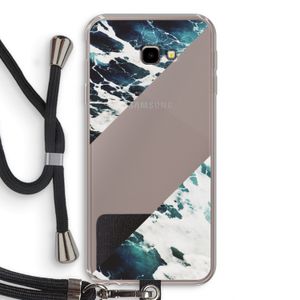 Golven: Samsung Galaxy J4 Plus Transparant Hoesje met koord