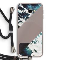 Golven: Samsung Galaxy J4 Plus Transparant Hoesje met koord