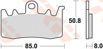 TRW Brake pad mcb 856 crq hyper carbon racing