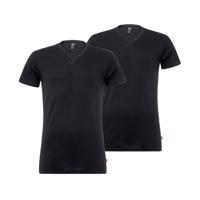 Levi's Men V-Neck Jet Black 2-Pack-XL Levi's Men V-Neck Jet Black 2-Pack-XL