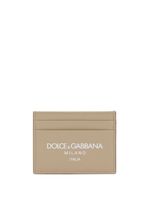 Dolce & Gabbana porte-cartes en cuir à logo imprimé - Tons neutres - thumbnail