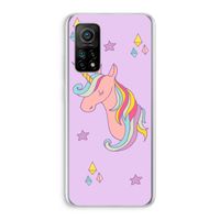 Roze eenhoorn: Xiaomi Mi 10T 5G Transparant Hoesje