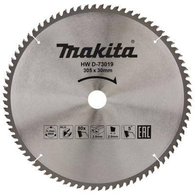 Makita Afkortzaagblad voor Aluminium | Standaard | Ø 305mm Asgat 30mm 80T - D-73019