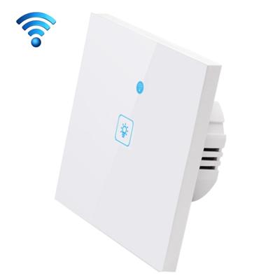 WS-EU-01 EWeLink APP & aanraakbediening 2A 1 bende 1 manier getemperd glas paneel slimme wandschakelaar AC 90-250 v EU Plug