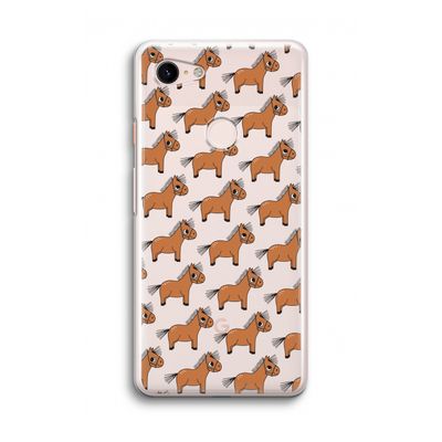 Pony: Google Pixel 3 Transparant Hoesje