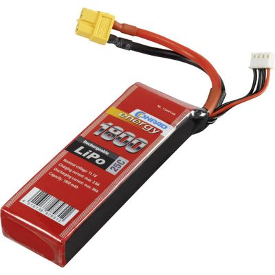 Conrad energy LiPo accupack 11.1 V 1800 mAh Aantal cellen: 3 25 C Softcase XT60