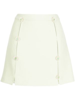 Cult Gaia jupe Maro à fleurs appliquées - Vert