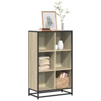 Boekenkast 65,5x33x107,5 cm bewerkt hout sonoma eikenkleurig Boekenkast 65,5x33x107,5 cm bewerkt hout sonoma eikenkleurig