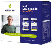 Vitakruid Multi Dag & Nacht Man 50+ Tabletten - thumbnail