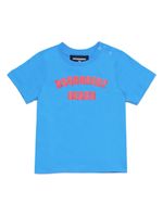 DSQUARED2 KIDS t-shirt en coton à logo imprimé - Bleu - thumbnail