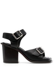 LEMAIRE sandales 80 mm en cuir - Noir