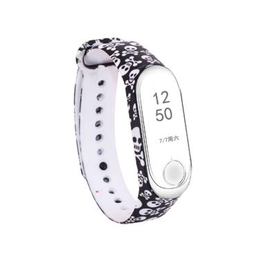 Siliconen schilderij polsband horloge band voor Xiaomi mi band 3 & 4 Siliconen schilderij polsband horloge band voor Xiaomi mi band 3 & 4