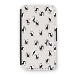 Miauw: iPhone X Flip Hoesje