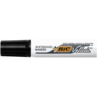 BIC Velleda 1781 markeerstift 12 stuk(s) Beitelvormige punt Zwart - thumbnail