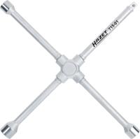 HAZET Kruissleutel 715-01 · Buiten-zeskant-profiel · SW 17 x 19 x 22 x Buitenvierkant 12,5 = 1/2 inch mm