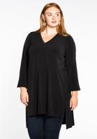 Yoek Tuniek met v-hals | Zwart | Maat 46/48