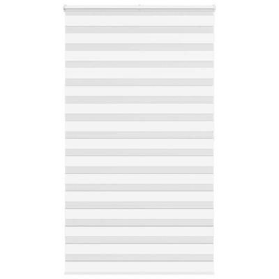 VidaXL Zebra rolgordijn 125x200 cm stofbreedte 120,9cm polyester wit