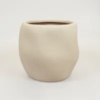 Lisboa organische bloempot voor binnen 35X35X32CM zand