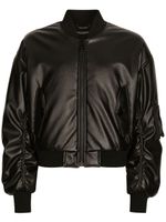 Dolce & Gabbana veste bomber à plaque logo - Noir