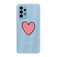Hartje: Samsung Galaxy A52 Transparant Hoesje