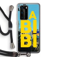 Habibi Majorelle : Huawei P40 Pro Transparant Hoesje met koord