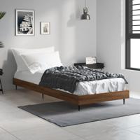 Bedframe zonder matras bewerkt hout bruin eikenkleur 75x190 cm