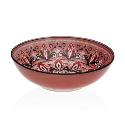 Saladekom Versa Rood Keramisch Porselein 22,5 x 9 x 22,5 cm
