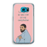 Hotline bling: Samsung Galaxy S6 Transparant Hoesje Hotline bling: Samsung Galaxy S6 Transparant Hoesje
